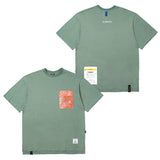 23 ペイズリーポケットオーバーサイズTシャツ / 23 PAISLEY POCKET OVERSIZED T-SHIRTS WHITE / WHITE MELANGE / BLACK / KHAKI