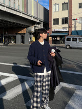 ASCLO カラーボタンカーディガン (6color)