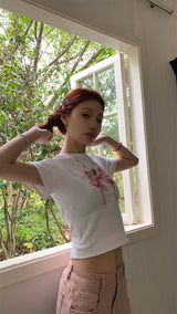 ピンクリボン半袖Tシャツ