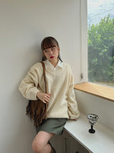 アルパカボキシーニット / Alpaca Boxy Knit (5color)