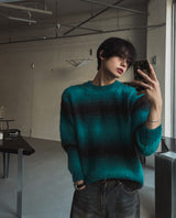 フェリーストライプモヘアニット (3 color)
