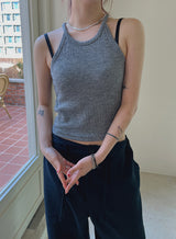 ホルターニットスリーブレス/Halter Knit Sleeveless (3color)