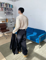 No.9330 C black wide denim PT (6677589590134)