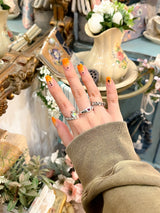 [Nmixx Bae] Silver triple ribbon ring