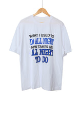 オールナイトレタリングショートスリーブTシャツ / All Night Lettering Short Sleeve T-shirt