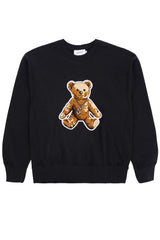 "ロックテディ" クルーネック / "Rock teddy" crew neck (2624800325750)