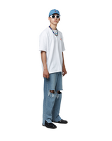 21SS DENIM BALL CAP (Light blue) (6578204344438)