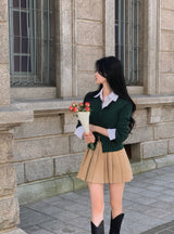 [Bellide made] Swen ribbed round cardigan