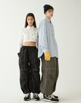 パラシュートパンツ/PARACHUTE PANTS BLACK