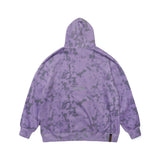 GAUSSIAN OVERSIZED HEAVY SWEAT HOODIE RED / PURPLE (4626267177078)