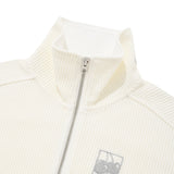 チェリーハイネックハーフジップアップ／CHERRY HIGH NECK HALF ZIP UP [IVORY]