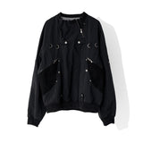 マルチファンショナルジッププルオーバージャケット / MULTI FUNTIONAL  ZIP PULLOVER JACKET_BK