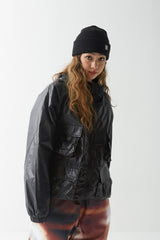 ウィンド4ポケットフーデッドジャケット//BSR2223FWJK038 WIND 4POCKET HOODED JACKET BLACK