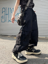 サマーナイロンバルーンダブルカーゴパンツ / Summer nylon balloon double cargo pants