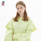 LINE LOGO RUFFLE SWEATSHIRT (3color) (6535237042294)