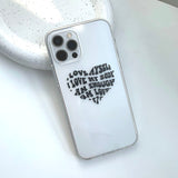 ナルシシズムハートアイフォンケース/Narcissism Heart Phone Case (Black)