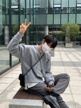 LMN ラウンドヒドゥンカーディガン / LMN Round Hidden Cardigan (5 colors)