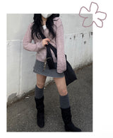 ベーシックアルパカVネックニット / Basic alpaca v-neck knit
