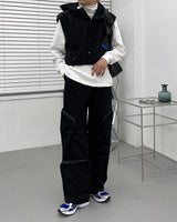 ロアクロップパッディドフードベスト/OW Roa Cropped Padded Hooded Vest (2 colors)