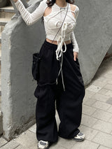 Strap Ribbon Halterneck Bolero Cardigan Set