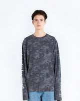 タイダイ 長袖Tシャツ ブラック/ tiedye long sleeve black (4437316763766)