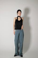 メディアムブルーローライズデニムパンツ / no.428 Medium Blue Low Rise Denim Pants