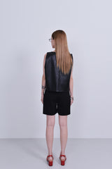 ビーガンレザーベスト / vegan leather vest