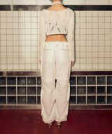 ネッティングクロップドセーター / NETTING CROPPED SWEATER (IVORY)