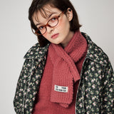 FLUFFY KNIT MUFFLER, MAUVEWOOD