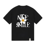 ナイススマイルロゴフラワーショートスリーブTシャツ / NICE SMILE Logo Flower Short Sleeve Tee