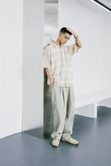ナイロン2WAYワイドカーブフィットバンディングパンツ / NYLON 2WAY WIDE CURVE FIT BANDING PANTS L/GREY