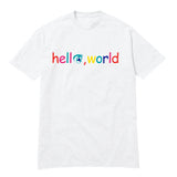 ハローワールドTシャツ（白） I Kizuna AI × Thanksinsomnia (4625125671030)
