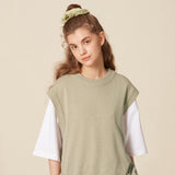 ROUND NECK KNIT VEST_LIGHT KHAKI (6610804211830)