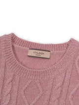 カラーラインツイストニット / Color Line Twisted Knit (Pink)