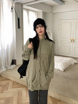 Gerber S overfit one-piece hooded knit