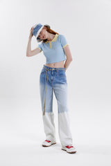 グラデーションワイドジーンズ / GRADATION WIDE JEANS
