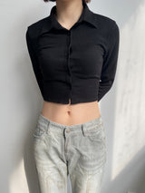 Fairy cuffs crop shirt