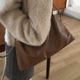 Rait leather baguette shoulder bag