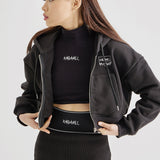 Spill Logo Hoodie Zip up Black (6600760459382)