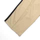 [UNISEX] Satin-Trimmed Racing Trousers (Beige)