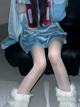 Ribbon see-through stockings