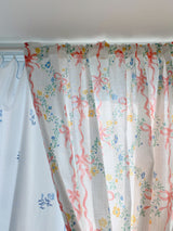 Princess Ribbon Curtain Screen Floral Print 230cm