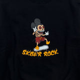 SKELETON MOUSE SWEAT SHIRT BLACK (6612486258806)