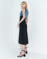 チェーンリンクレイヤードドレス / Chain Link Layered Dress _ Teal