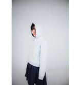 DIVIDED short hoodie_light melange