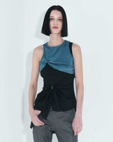 チェーンリンクレイヤードトップ / Chain Link Layered Top _ Teal