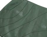 フォーレザーローライズミニスカート / Faux-Leather Low Rise Mini Skirt _ Green