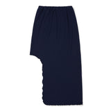 Side-off Midi Skirt [NAVY] (6638398046326)