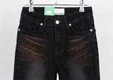 BURNING VELVET BOOTS CUT DENIM