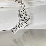 ザキャットザットワズシャットインアグラス キーリング / The cat that was shut in a glass Key Ring